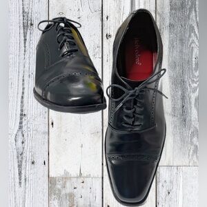 Belvedere Men's Merlo Cap Toe Brogued Oxfords Black Shoe’s Size 11 - D